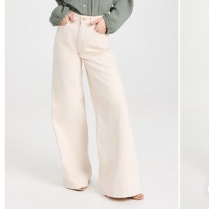 Triarchy designer organic cotton wide leg jeans size 28